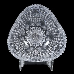 Bowl, Triangular, American Brilliant Cut Glass