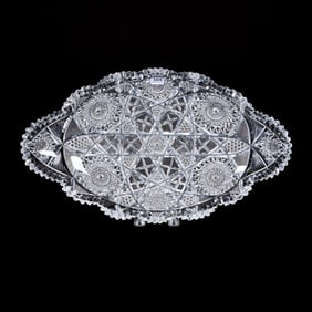 Ice Cream Tray, ABCG, Jewel Pattern By Libbey