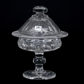 Covered Compote, ABCG, Signed Hawkes