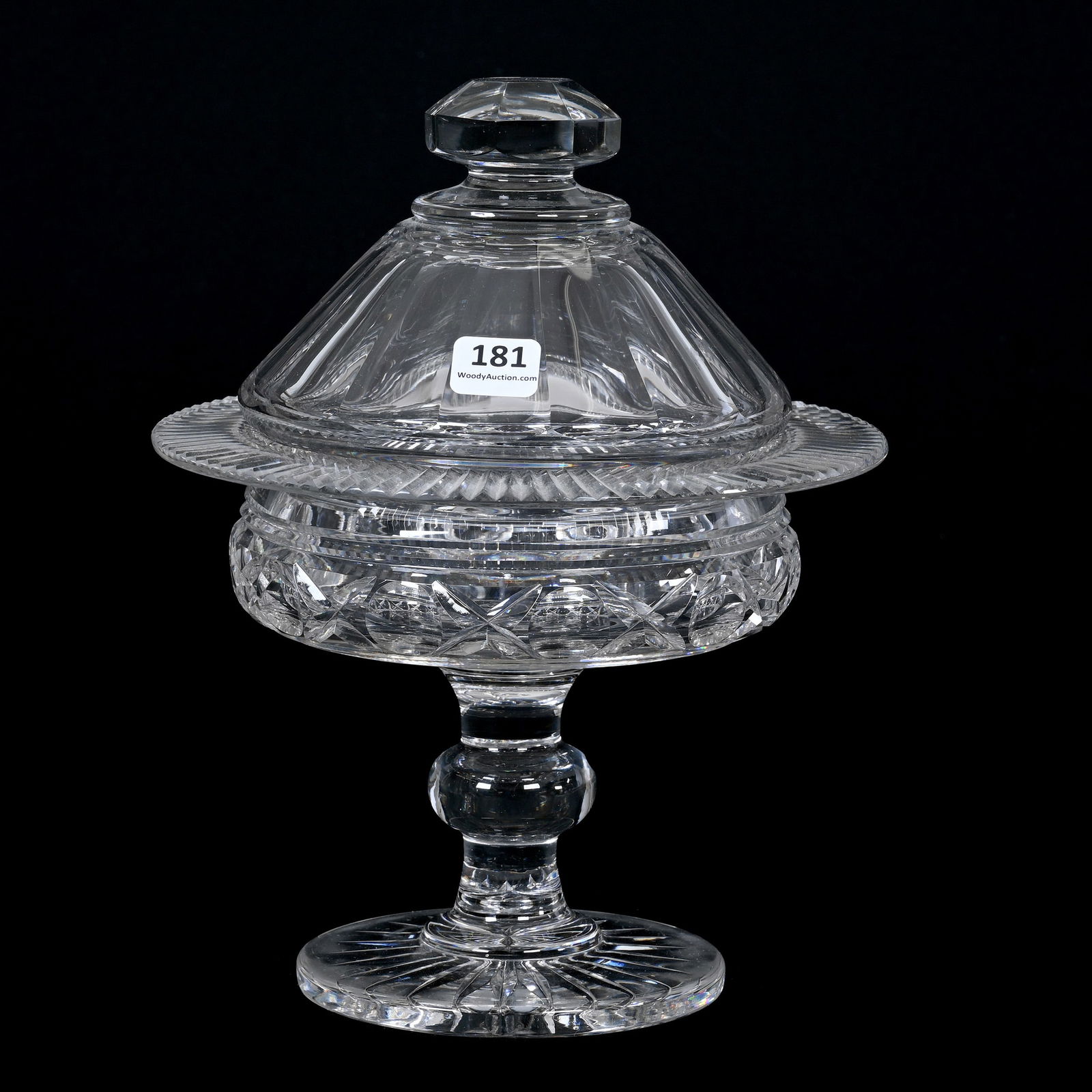 Covered Compote, ABCG, Signed Hawkes (1 of 3)