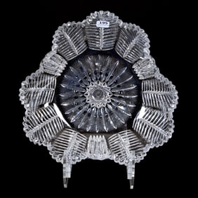 Bowl, Three-Sided, American Brilliant Cut Glass