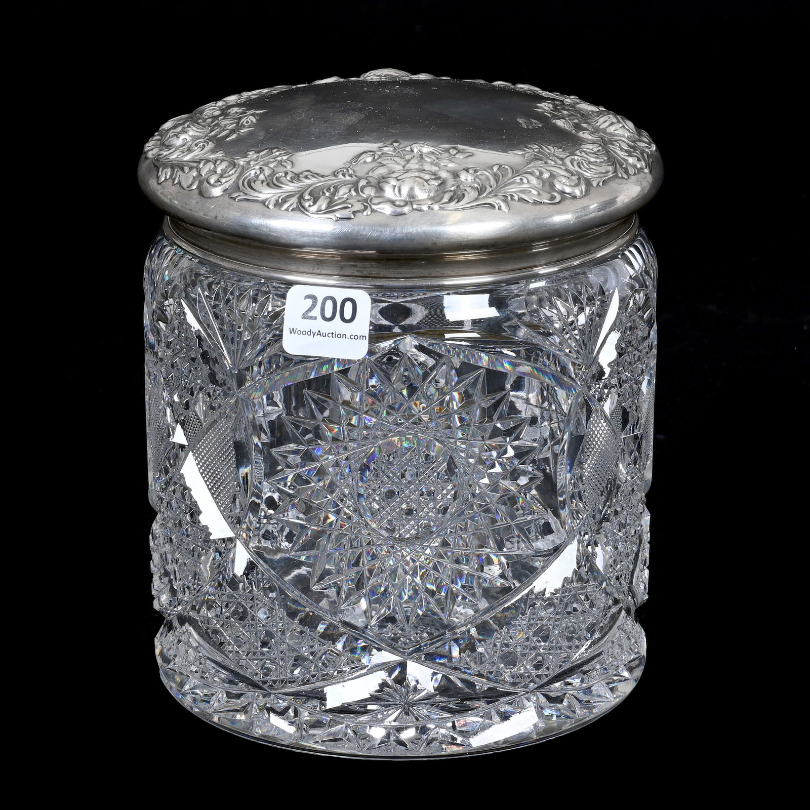 Biscuit Jar, American Brilliant Cut Glass (1 of 4)