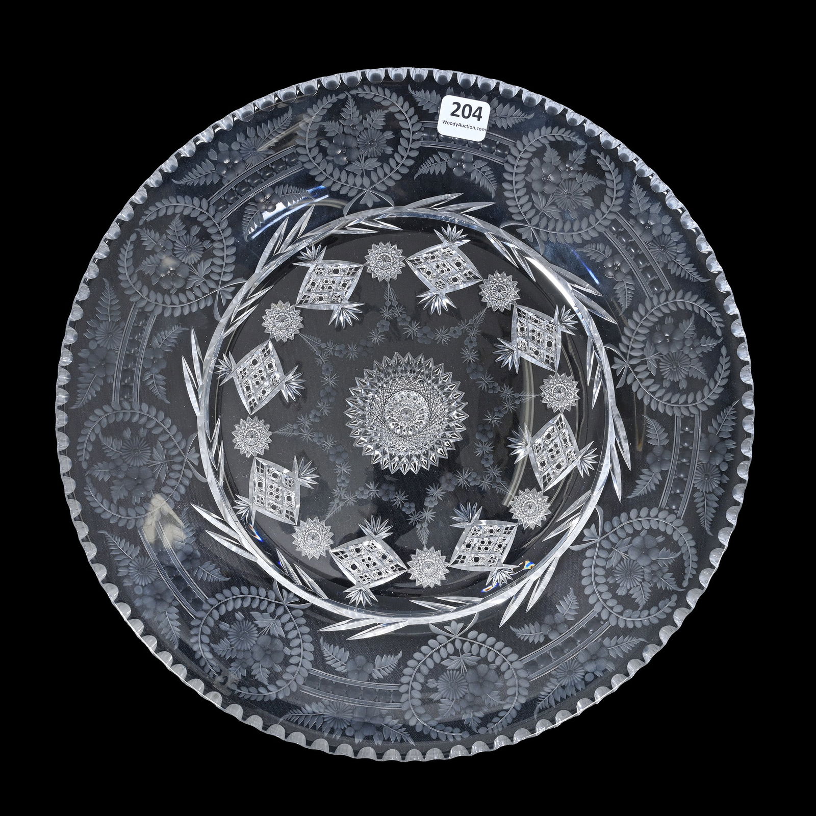Round Tray, ABCG, Signed Libbey Pattern #431 (1 of 2)