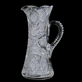 Tankard, American Brilliant Cut Glass