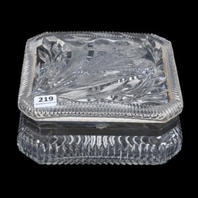 Dresser Box, ABCG, Engraved Floral Lid