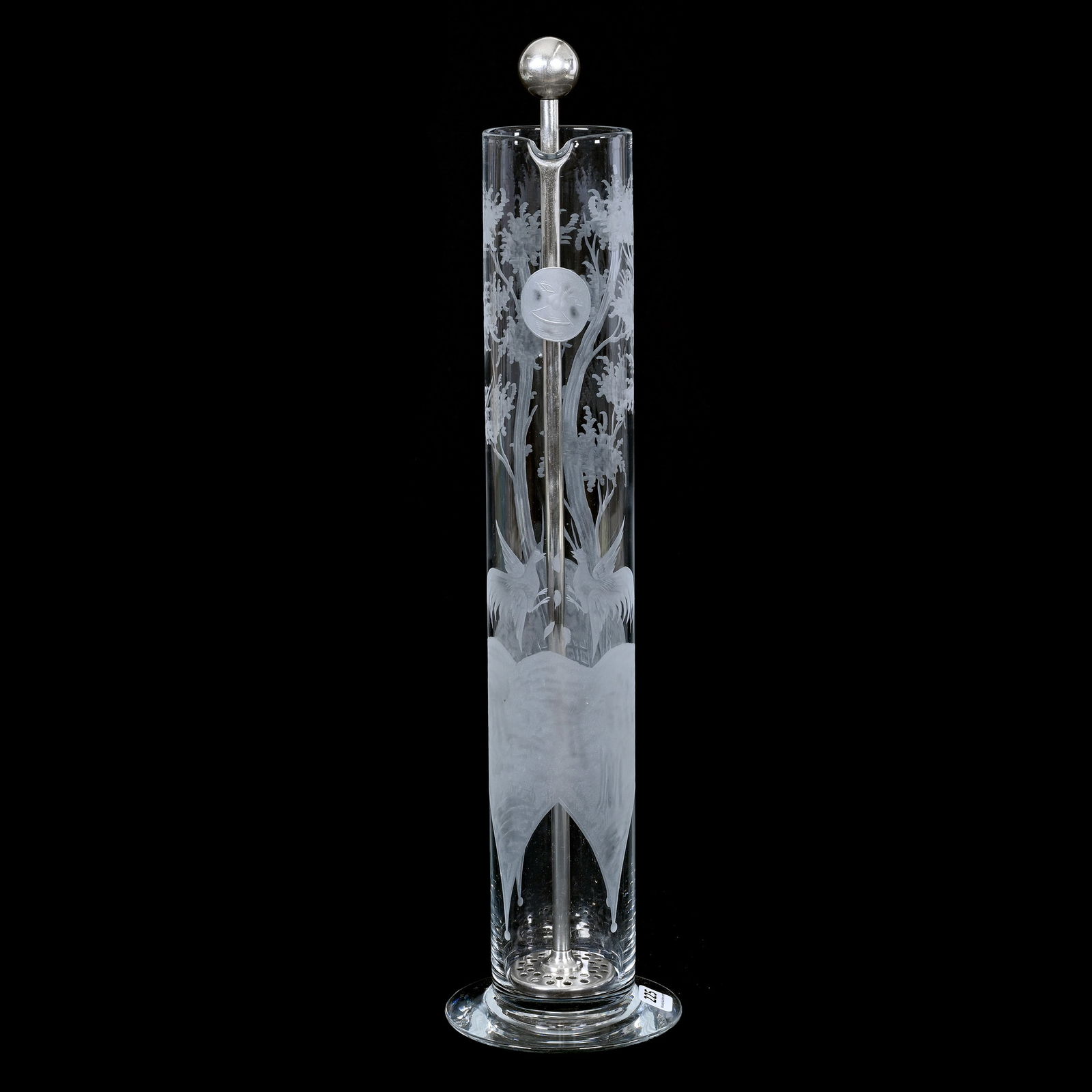 Martini Cylinder Pitcher, ABCG, Signed Hawkes (1 of 4)