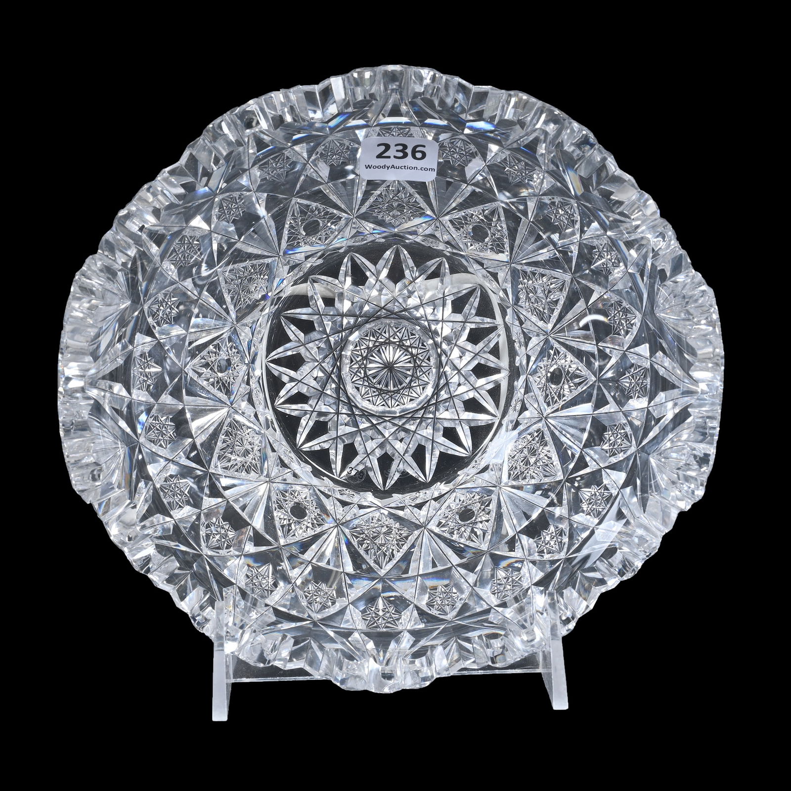 Ice Bowl, Tab Handles, ABCG, Rare Star Pattern (1 of 3)