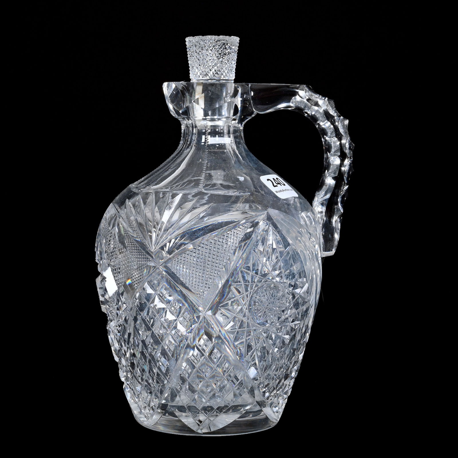 Rum Jug, ABCG, Signed Libbey Corinthian Pattern (1 of 4)