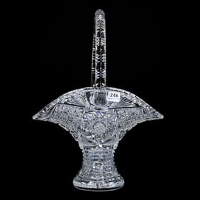 Basket, ABCG, Celandin By Laurel Cut Glass