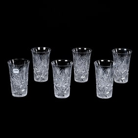 (6) Iced Tea Glasses, ABCG, Signed Libbey