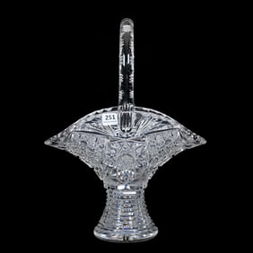 Basket, ABCG, Celandine By Laurel Cut Glass