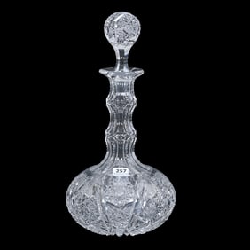 Decanter, ABCG, Bangor Pattern By Jewel Cut Glass