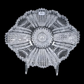 Napoleon Hat Bowl, American Brilliant Cut Glass