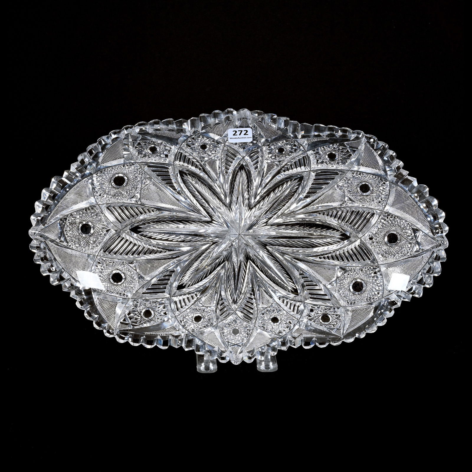 Ice Cream Tray, ABCG, Signed Libbey Wicker Pattern (1 of 2)