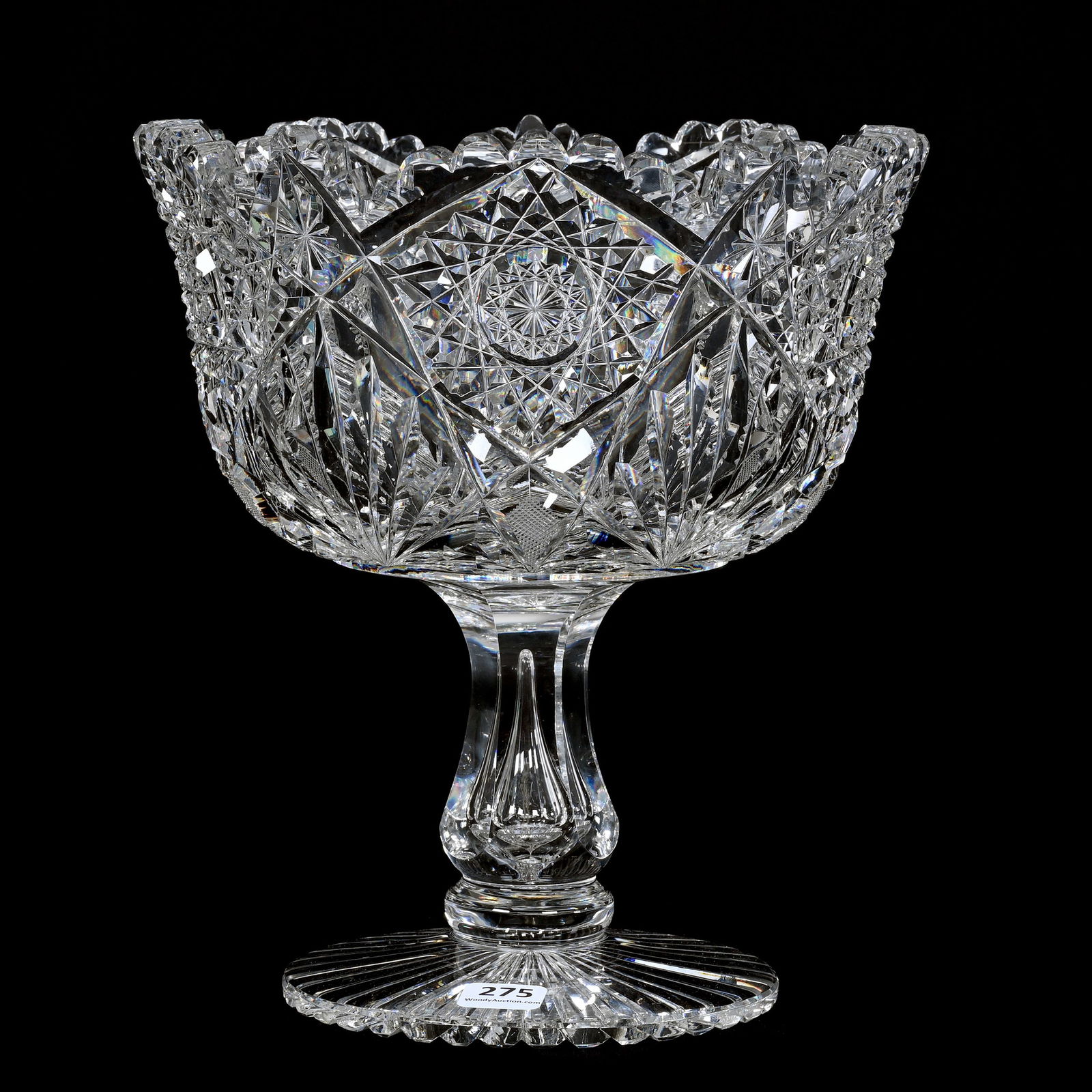 Footed Bowl, ABCG, Signed Hawkes Albion Pattern (1 of 3)