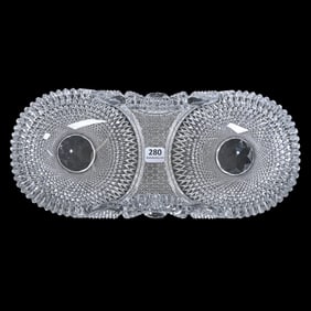 Folded Celery Tray, ABCG, Rose Diamond Pattern