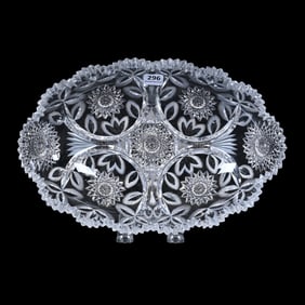 Bread Bowl, American Brilliant Cut Glass