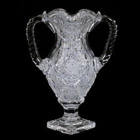 Pedestal Vase, Two Handles, ABCG