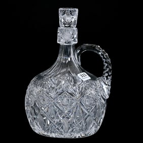 Rum Jug, American Brilliant Cut Glass