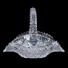 Basket, American Brilliant Cut Glass