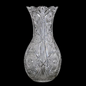 Vase, American Brilliant Cut Glass