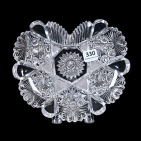 Plate, Heart Shape, ABCG, Grecian Pattern By Hawkes