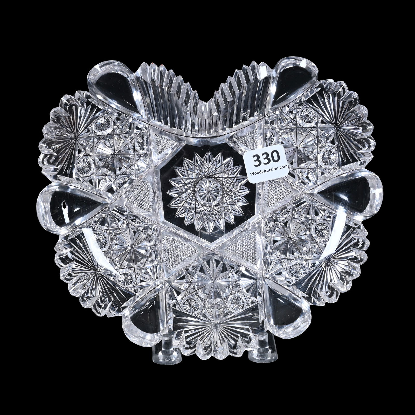 Plate, Heart Shape, ABCG, Grecian Pattern By Hawkes (1 of 2)