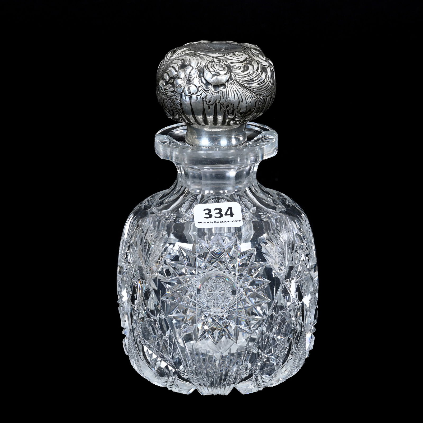Cologne Bottle, ABCG, Chrysanthemum Pattern (1 of 6)