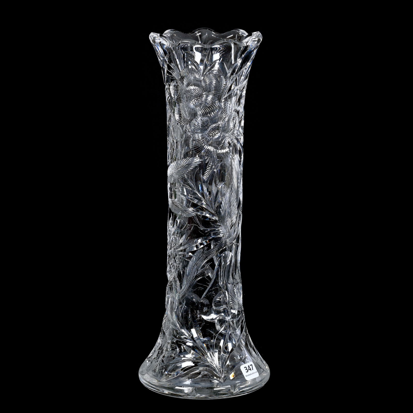 Vase, ABCG, Signed Hawkes Gravic Glass (1 of 3)