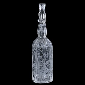 Whiskey Bottle, ABCG, Signed Libbey