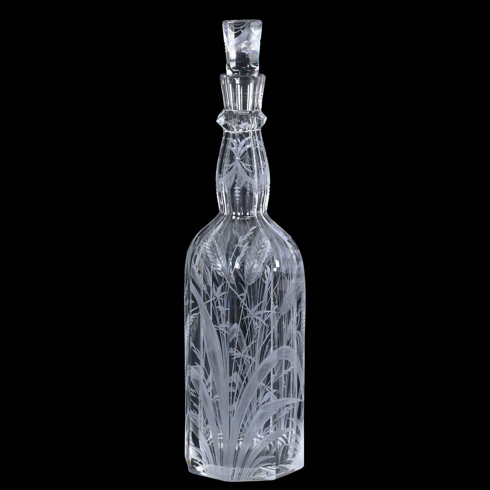 Whiskey Bottle, ABCG, Signed Libbey (1 of 3)