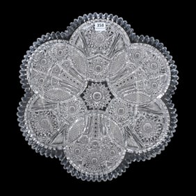 Round Tray, ABCG, Signed Fry Duquesne Pattern