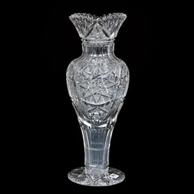 Pedestal Vase, ABCG, Pattern Resembles Rajah