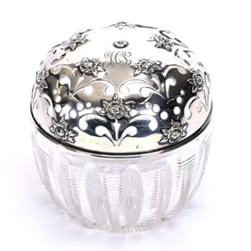 String Holder, American Brilliant Cut Glass