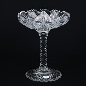 Compote, American Brilliant Cut Glass