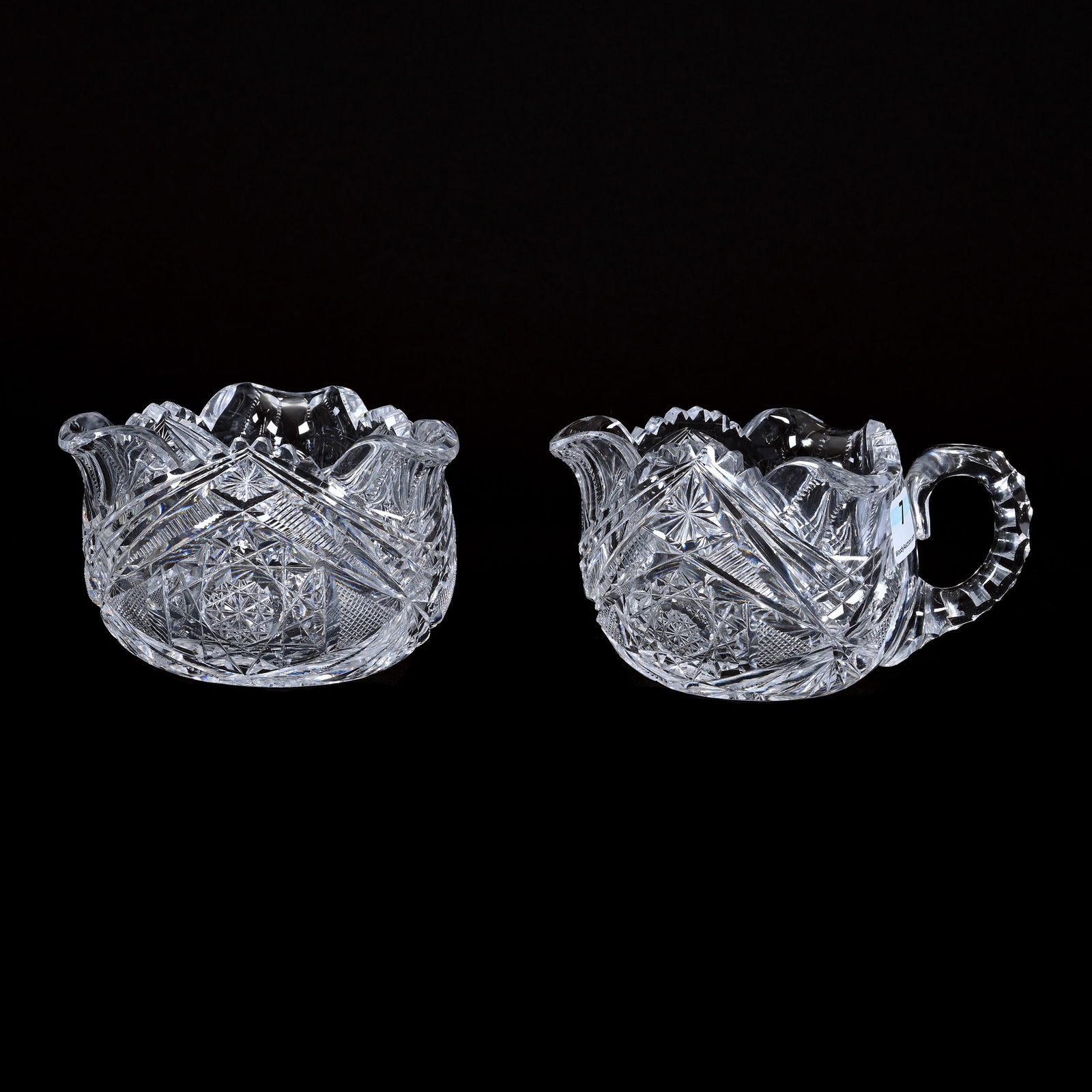 Creamer & Sugar Set, ABCG, Triangular Shape (1 of 3)