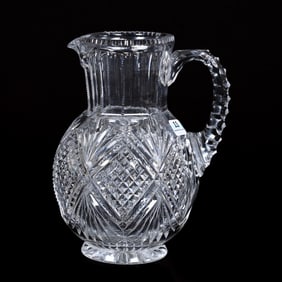 Pitcher, American Brilliant Cut Glass
