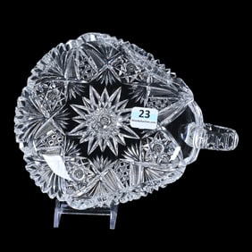 Folded Nappy, American Brilliant Cut Glass