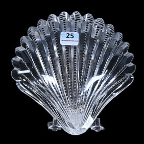 Dish, Shell Shape, American Brilliant Cut Glass