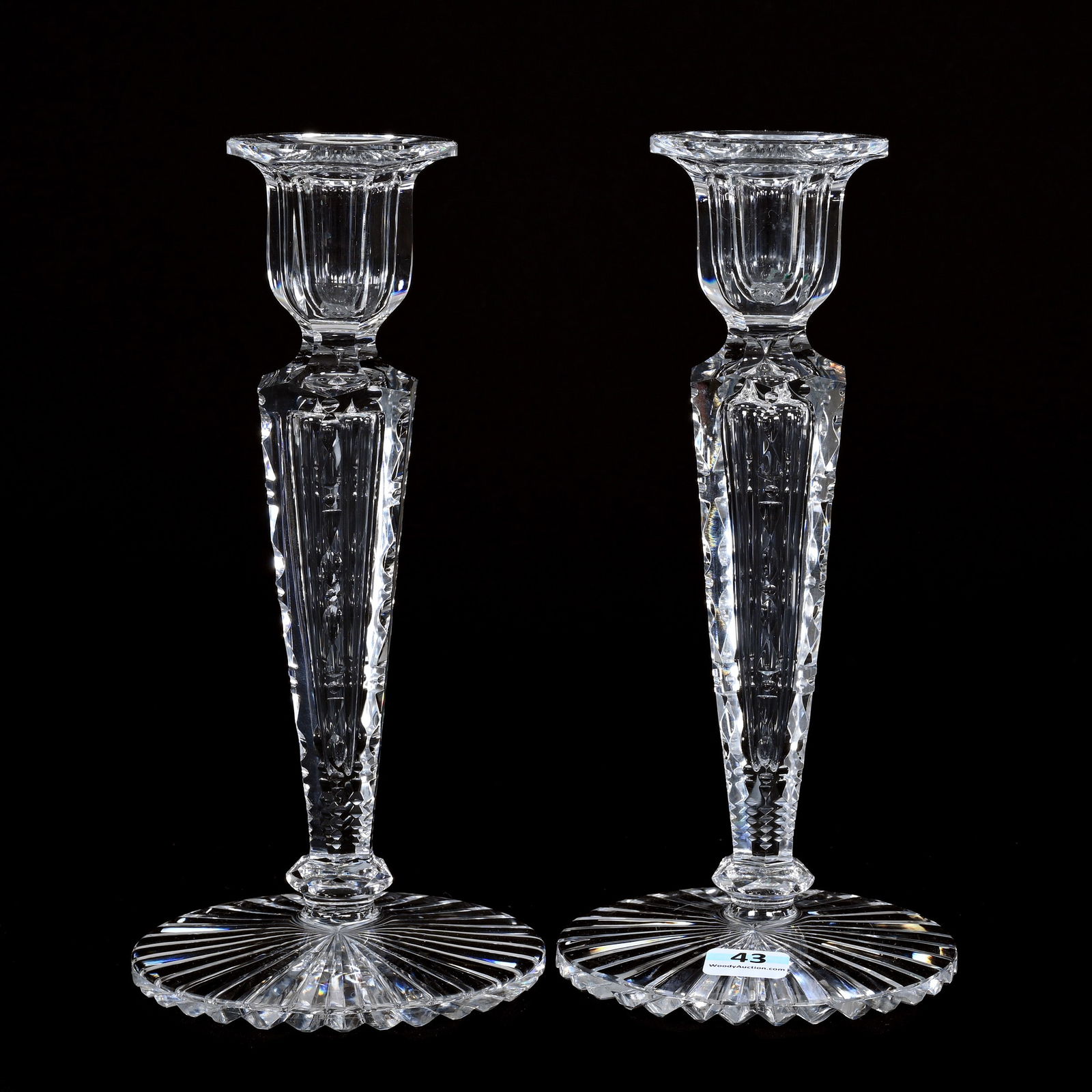 Pair Candlesticks, ABCG, Signed Hawkes (1 of 3)