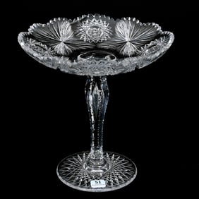 Compote, American Brilliant Cut Glass