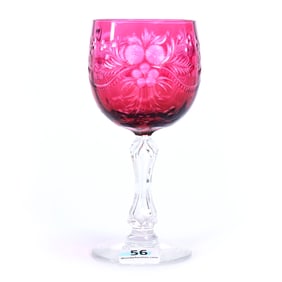 Wine Stem, BPCG, Cranberry Cut To Clear