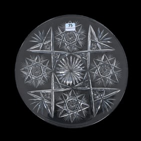 Plate, American Brilliant Cut Glass