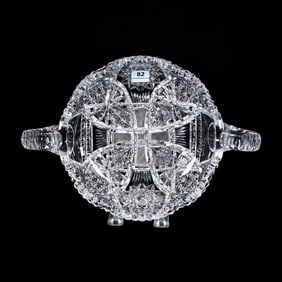 Bowl, Two Handles, American Brilliant Cut Glass