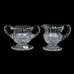 Pedestal Creamer & Sugar Set, ABCG