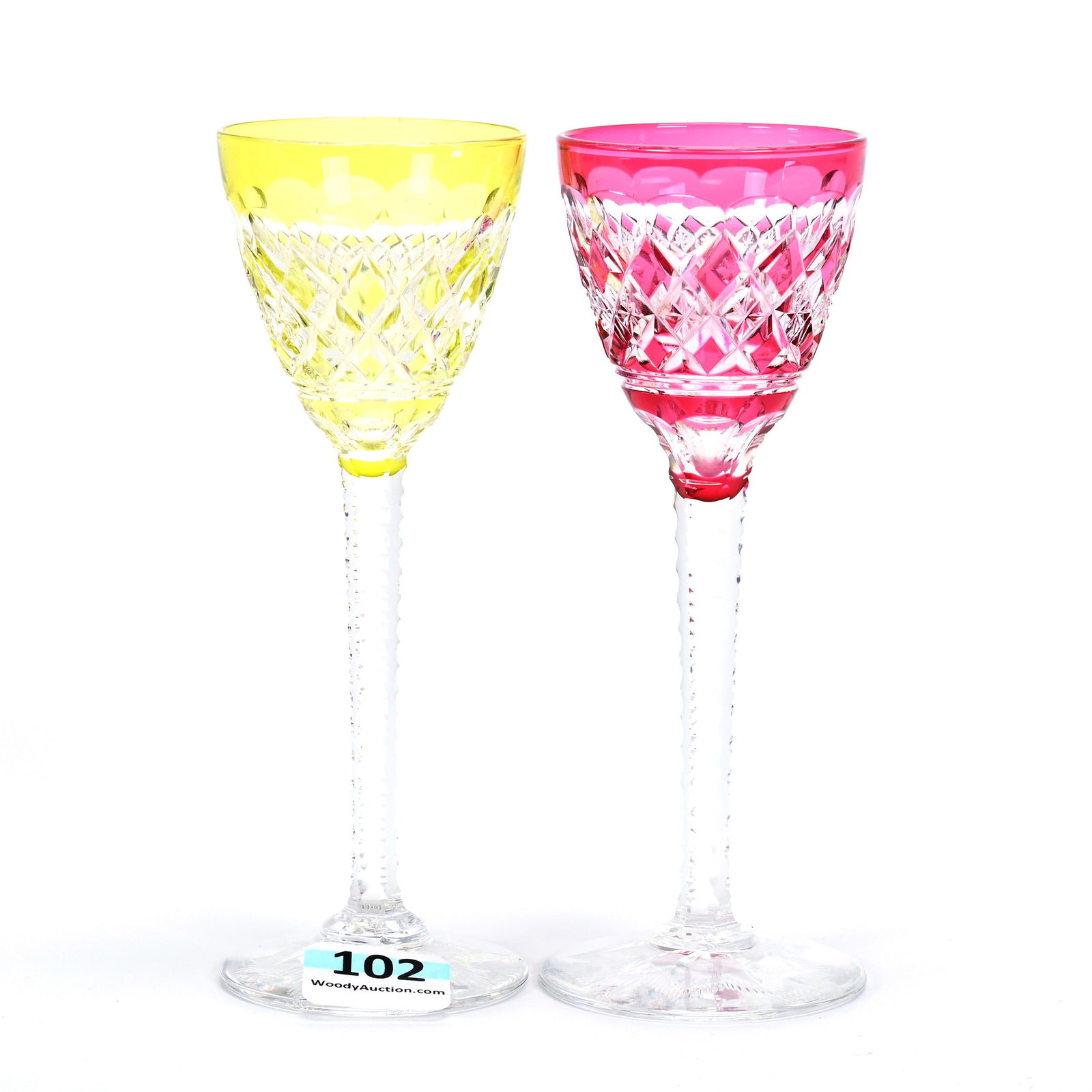 (2) Cordial Stems, BPCG, Color Cut To Clear (1 of 3)