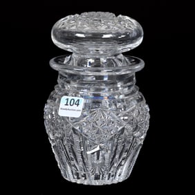 Cherry Jar, American Brilliant Cut Glass
