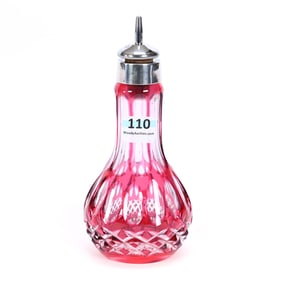 Barber Bottle, BPCG, Red Cut To Clear