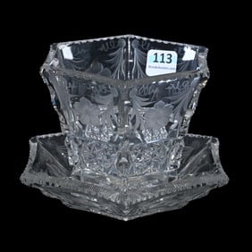 Mayonnaise Bowl/Underplate, ABCG, Signed Tuthill