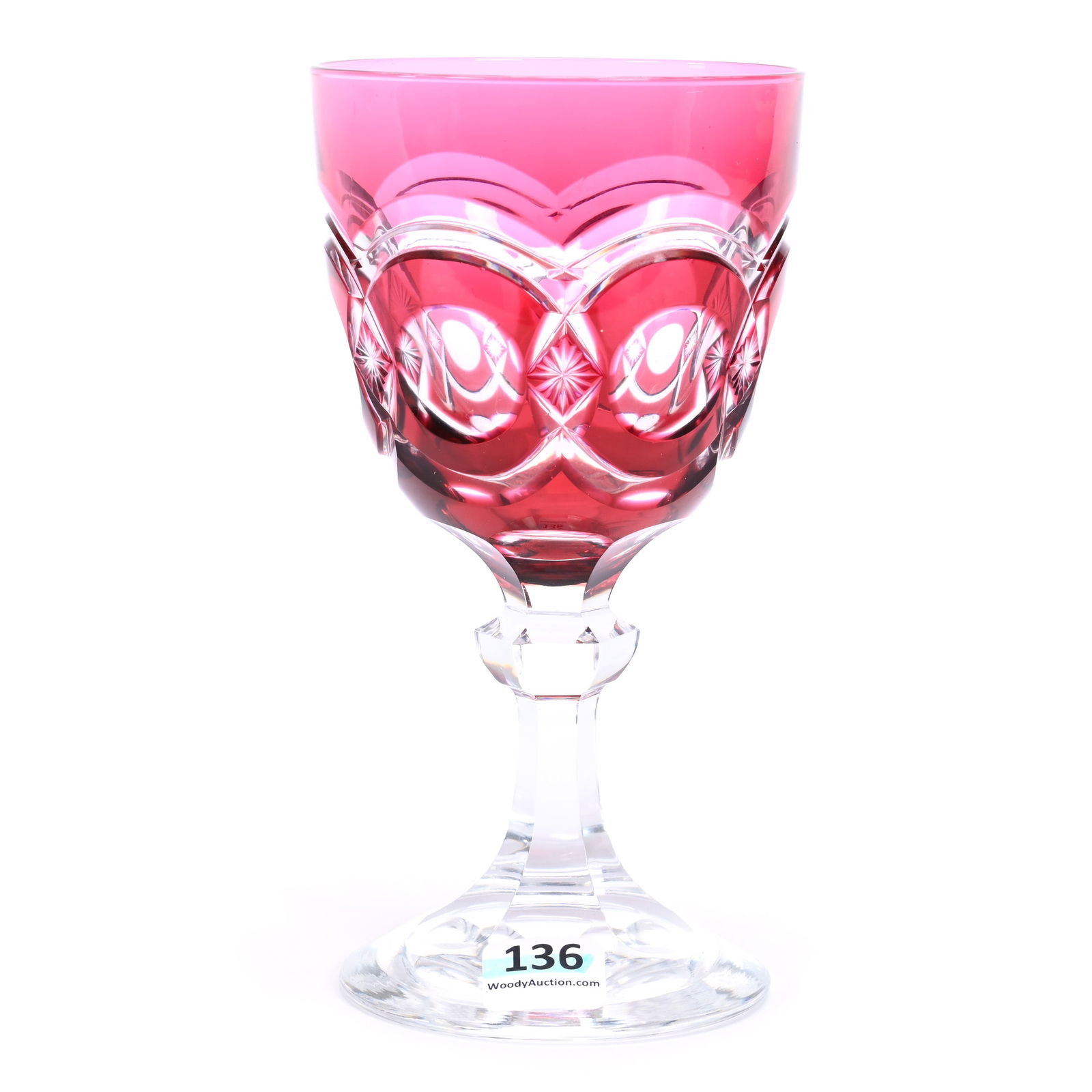 Goblet, BPCG, Cranberry Cut To Clear (1 of 3)